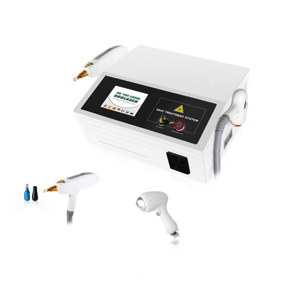 دستگاه لیزر دایود 808 NM 2 در 1 حذف پیگمانتاسیون لیزر Q Switched ND Yag